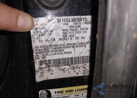 2012 Lincoln Navigator L from USA, damaged, VIN 5LMJJ3J51CEL05942